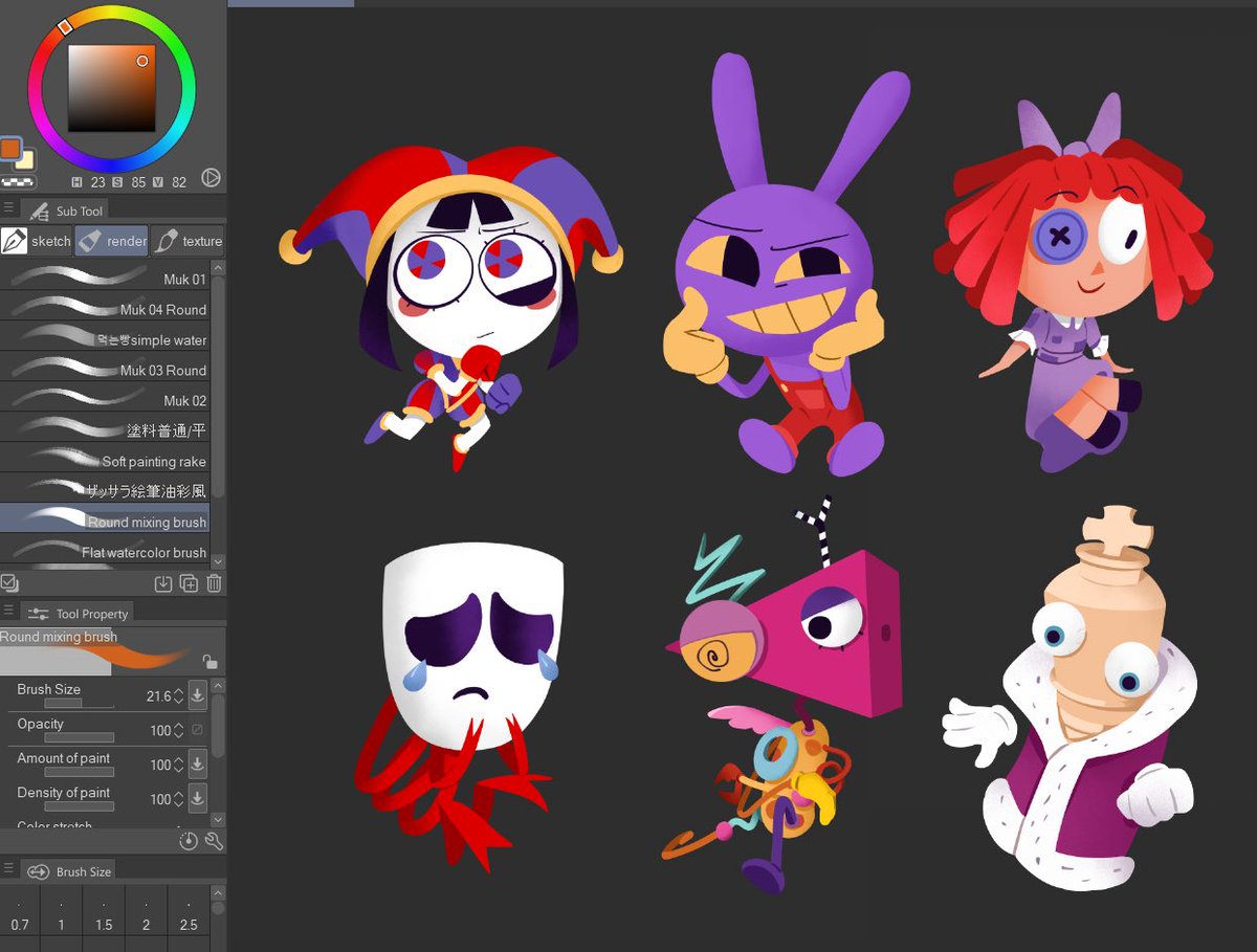 oatlves's tweet image. working on a sticker set
#tadc #theamazingdigitalcircus