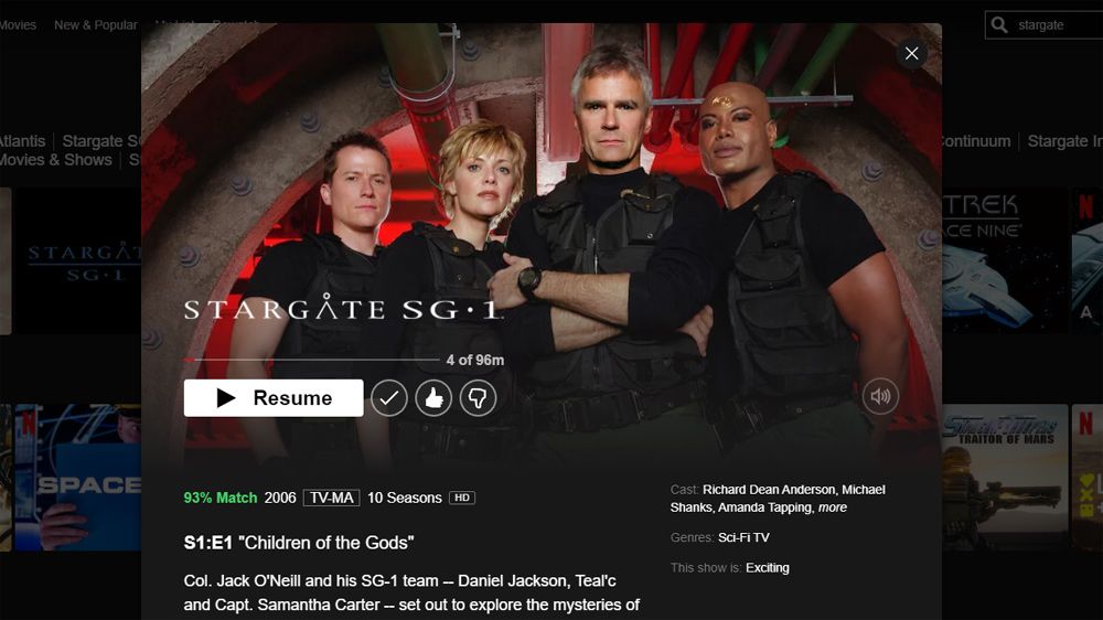 GateWorld's tweet image. Stargate SG-1 Is Returning To Netflix In 2026
gateworld.net/news/2025/12/s…

Netflix viewers will be able to catch up on SG-1's adventures early in the new year, ahead of the launch of a new series on Prime Video.