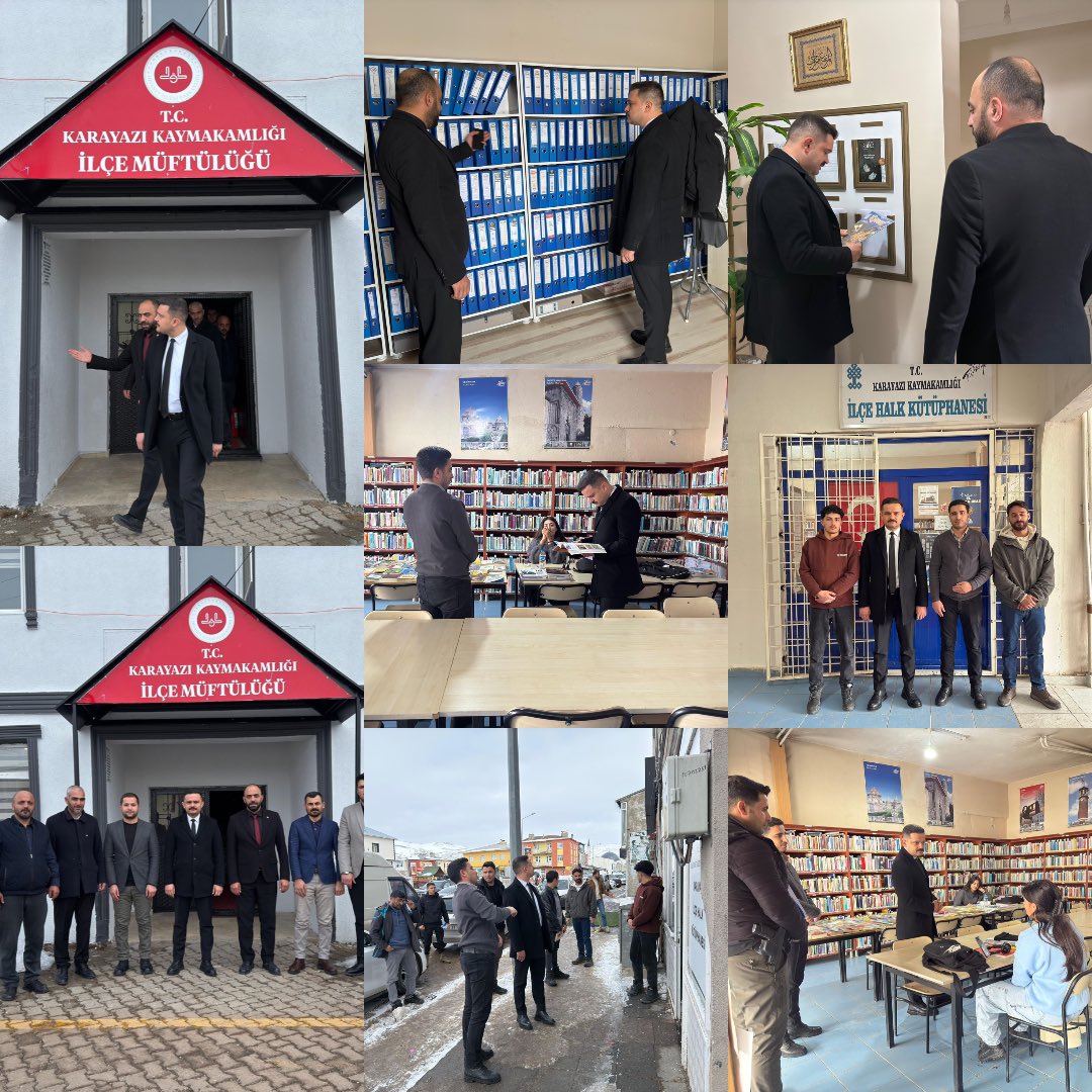 📌 Kaymakamımız Sn. Onur TİTİZ, “2025 Yılı Kurum Denetimleri” kapsamında Karayazı İlçe Müftülüğü ve Karayazı İlçe Halk Kütüphanesini ziyaret ederek yürütülen çalışmalar hakkında kurum yetkililerinden bilgi aldı.