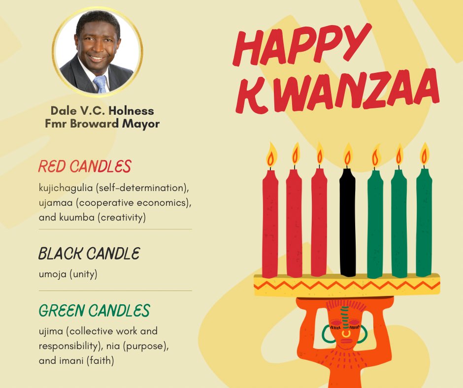 Wishing everyone a joyful and meaningful Kwanzaa. May the principles of unity, purpose, and community guide us today and always.