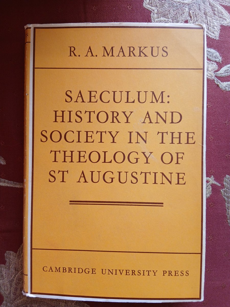 tomaashby's tweet photo. The copy of "Saeculum" (1970) by R.A. Markus that John Pocock used when writing "The Machiavellian Moment" (1975) https://t.co/arWrFuiC2a