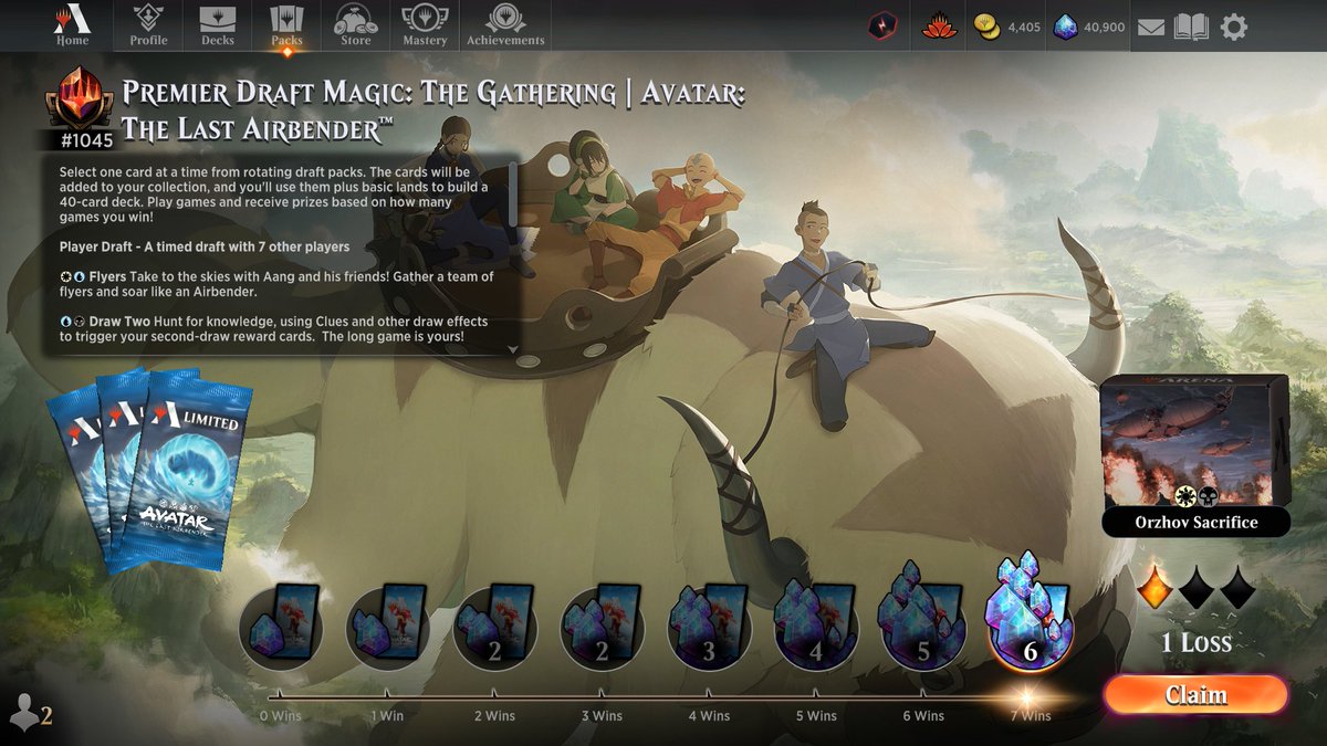 ThePastaPirate's tweet image. 🗡️🏆Orzhov Sacrifice🏆🗡️

1) 1x Airship/Suki: primary sacrifice payoffs

2) 2x Zhao pumped the team for big swings

3) 3x Wolfbat kept high aerial pressure and chumped well

4) Back to back trophies so far today 🏆🏆

Draft: 17lands.com/draft/66f01bbd…

Games: 17lands.com/details/66f01b…