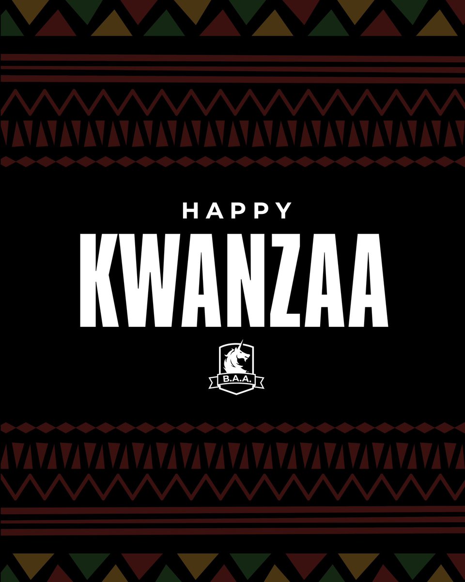BAA's tweet image. May the principles of Kwanzaa guide the season with light and togetherness. Warmest wishes from #TeamBAA for a joyful celebration!✨ #HappyKwanzaa