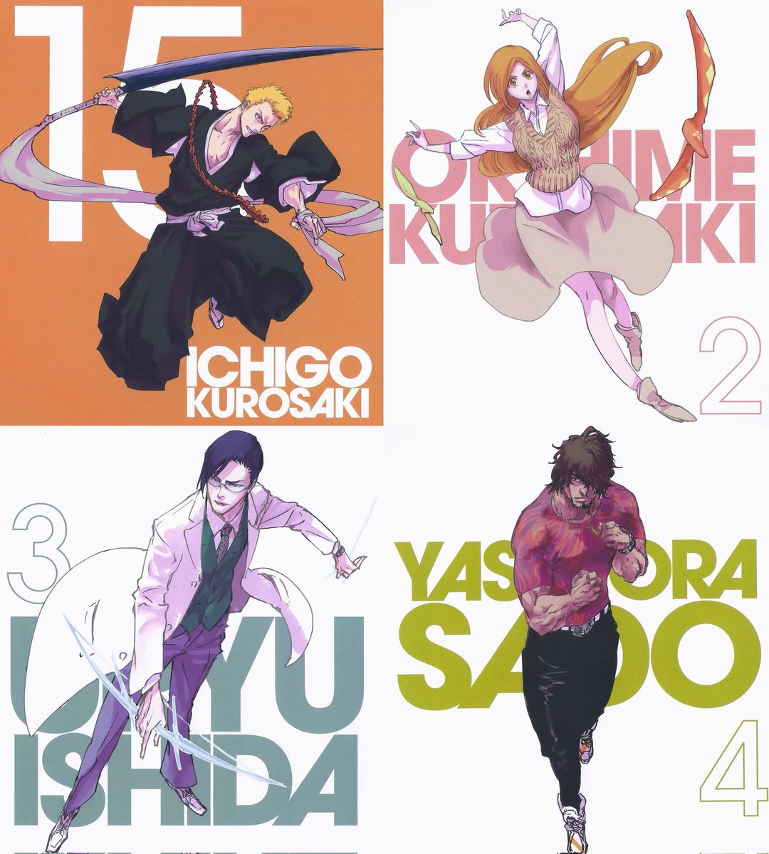 Timeskip designs from the Bleach EX Calendar ✨️
