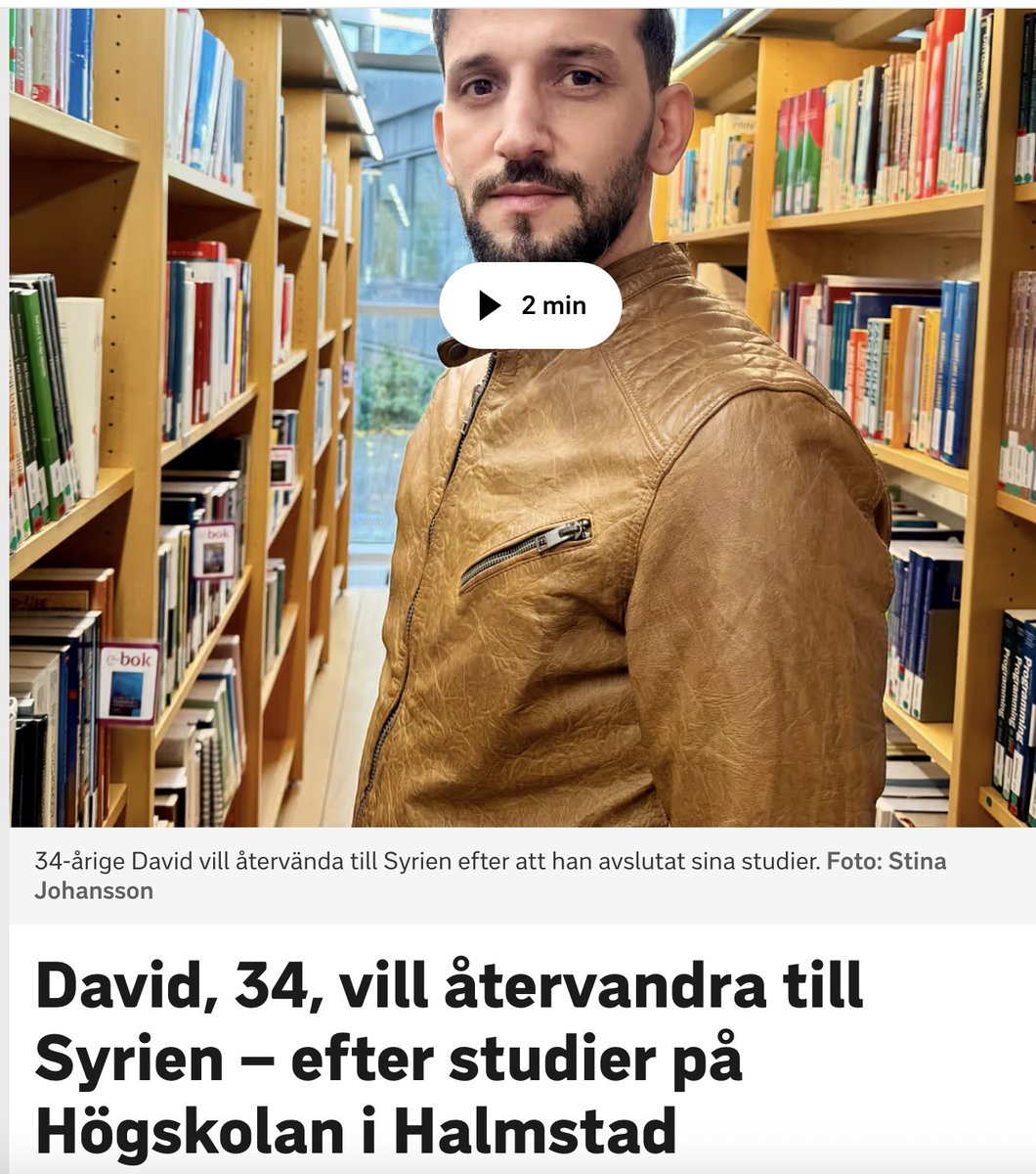 – Jag känner mig inte välkommen här. Varför ska jag stanna? David vill återvända till Syrien. Han ska bara avsluta sin gratis högskoleutbildning först.
Trots att hundratusentals syrier fått en fristad i Sverige, gratis skola och högskolestudier, hjälp med både bostad, ekonomi,