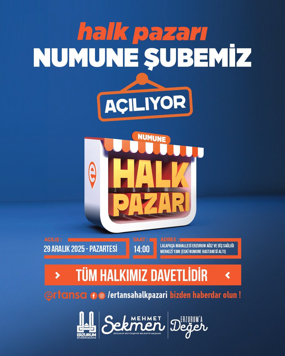 Kıymetli hemşehrilerim, 

Önceki dönem Gençlik ve Spor Bakanımız, TBMM Engelli Bireylerin Sorunlarını Araştırma Komisyonu Başkanımız Sn. Dr. Mehmet Muharrem Kasapoğlu ve kıymetli Milletvekillerimizin teşrifleriyle, hemşehrilerimize güvenli, kaliteli ve uygun fiyatlı alışveriş