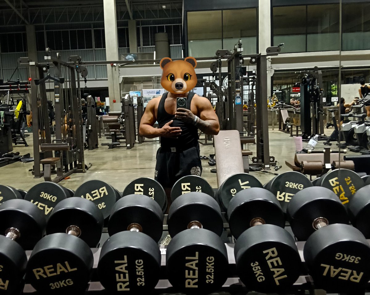 น้ำหนักลงไป1โล88-87โลหลังจากนี้จะลีนไปเรื่อยๆ🐻