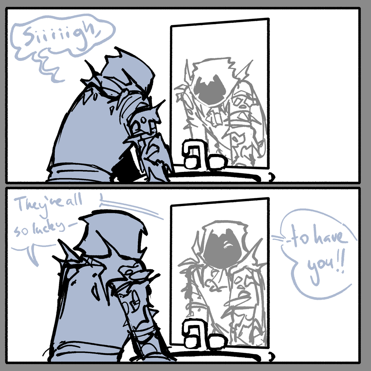 Maybemeidk29121's tweet image. This is more of a headcanon doodle

Also that ice looks like it HURTS.
#terminationprotocol #itrapped