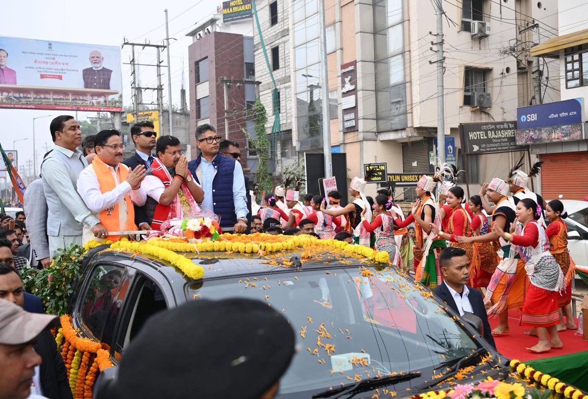 DilipSaikia4Bjp's tweet photo. Glimpses of the warm reception for Hon’ble Shri @NitinNabin Ji! https://t.co/g1tR79YFJ7