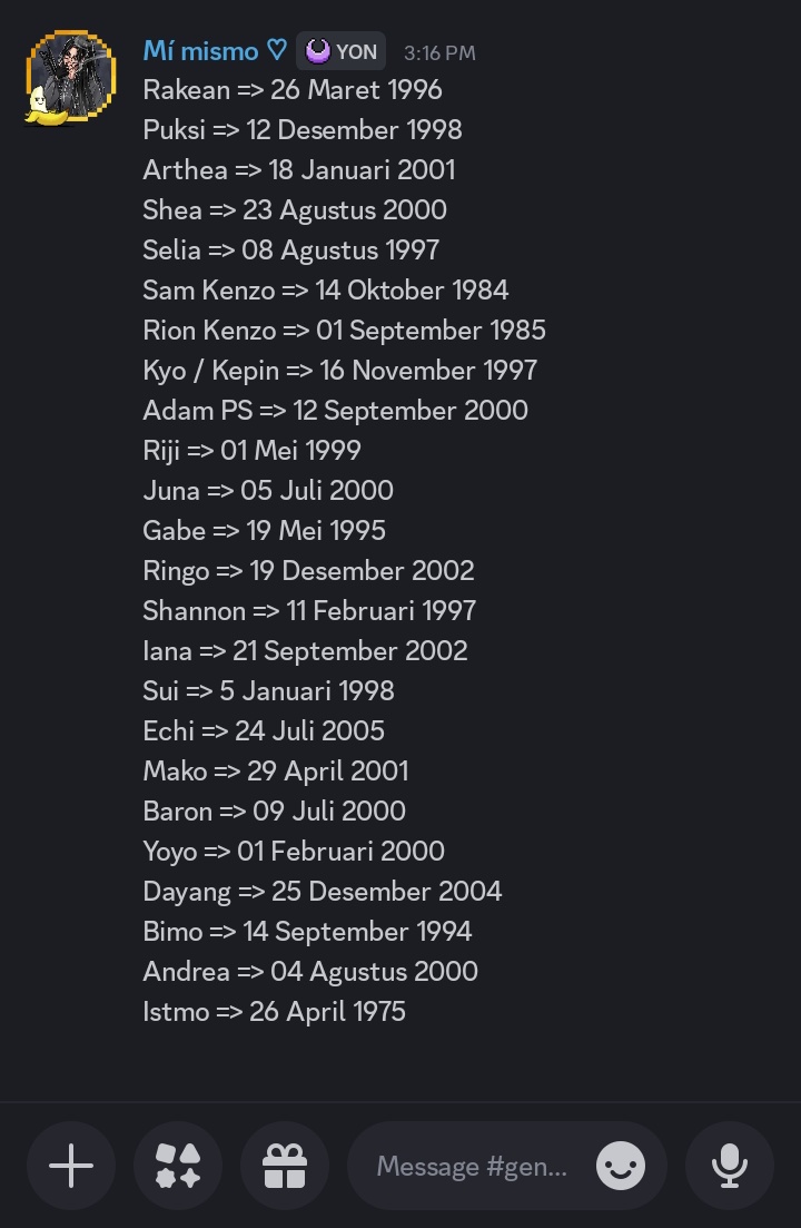 ini dia umur ic nya anak council atau teneneng (belum semua ya, kalo ada info yang lainnya bolehh dong si spill, mau aku jadiin rangkuman🙏)
Ternyata yang paling kecil itu emang ruby, hiku, echi, mia, sama noy🤏