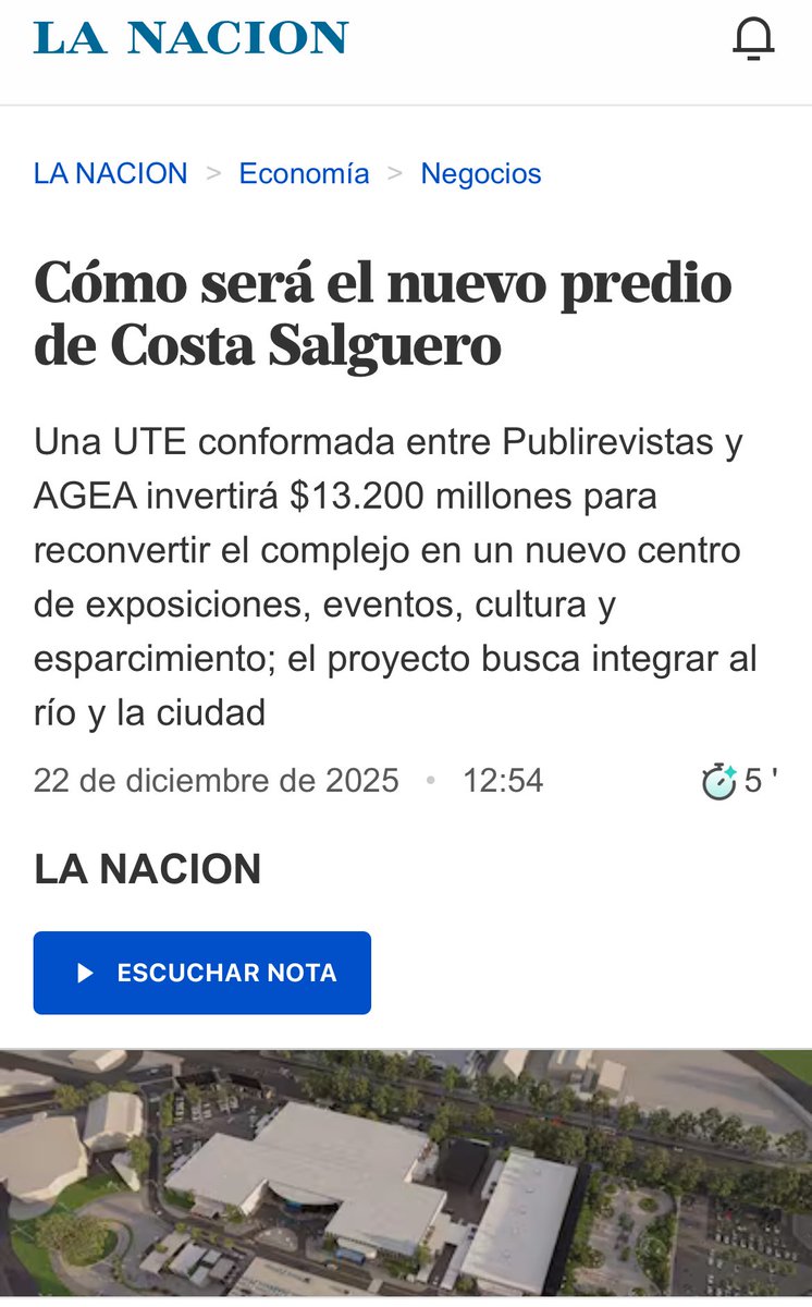 sebalacunza's tweet image. La concesión de Costa Salguero a Clarín y La Nación tiene dos problemas evidentes. 

- Privatiza un valiosísimo terreno frente al río por una suma irrisoria, mediante una oferta que fue 30% inferior a la de su competidor (IRSA). Grave perjuicio económico y de calidad de vida para…