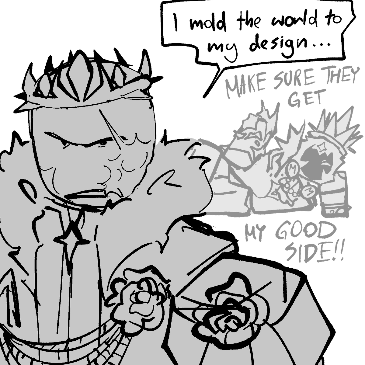 Maybemeidk29121's tweet image. Find it funny that these two dudes with crowns were introduced with very different voicelines.
They make me giggle
#terminationprotocol