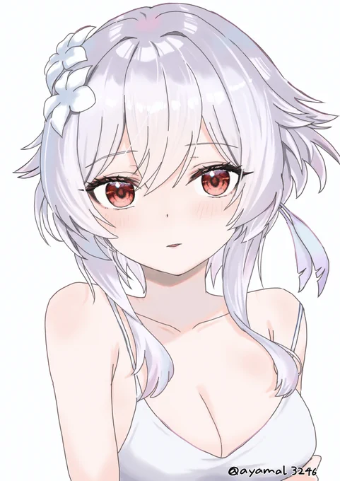雪のように白く
