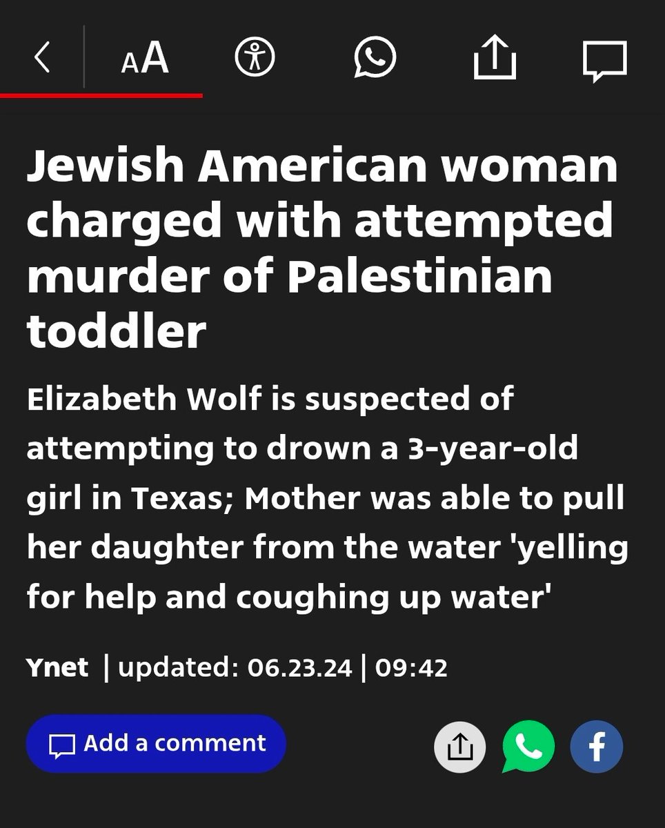 KweenInYellow's tweet image. A Jewish woman gets just 5 years for attempting to drown a 3-year-old Palestinian-American toddler in Texas. 

Imagine the nationwide media hysteria if the identities were flipped.