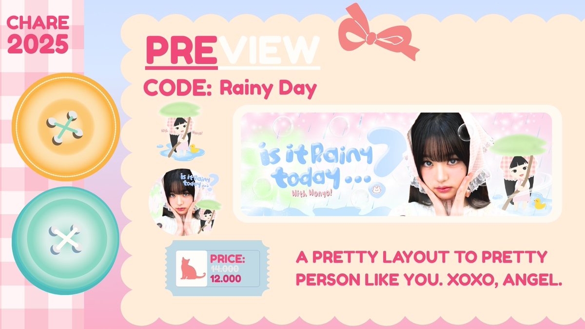 bjsiness's tweet image. halo! mind to repost? &amp;gt;___&amp;lt; thank yOu! 🍎

finally aku open titip layout hujan gemas ini alias "Rainy Day" with special price yaitu 12K! berlaku sampai 1 Januari 2026 🔆  so please make sure kamu gak ketinggalan! bisa baca next tweet ya untuk lapak jajannya!

#zonauang #zonajajan
