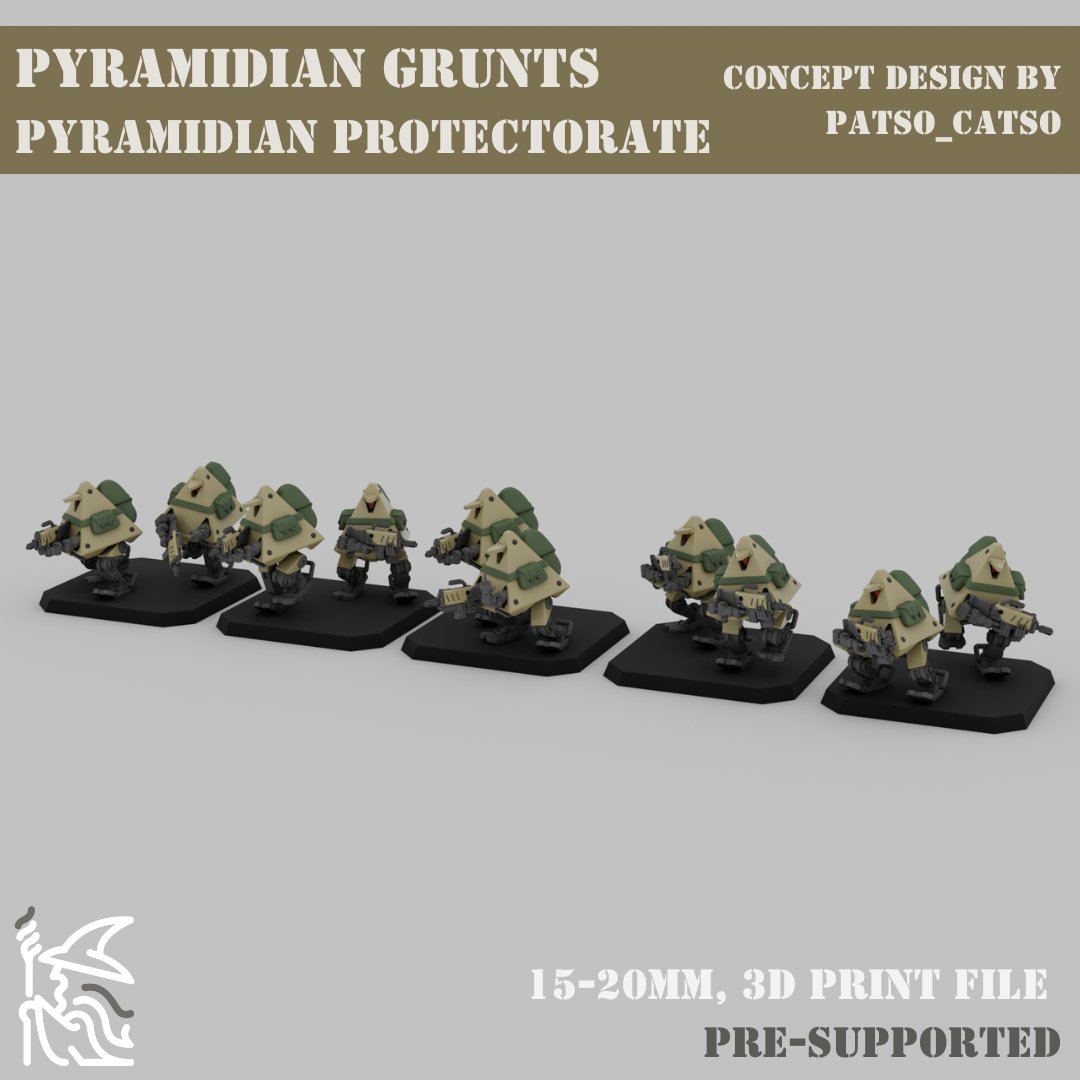FilamentioJojo's tweet image. In January, our supporters on Patreon and Tribe will receive new units for Block Wars!
This time, the Pyramidian Protectorate is expanding its forces and will deploy its first infantry unit ever.

#3DPrinting #wargaming #tabletopwargame #blockwars