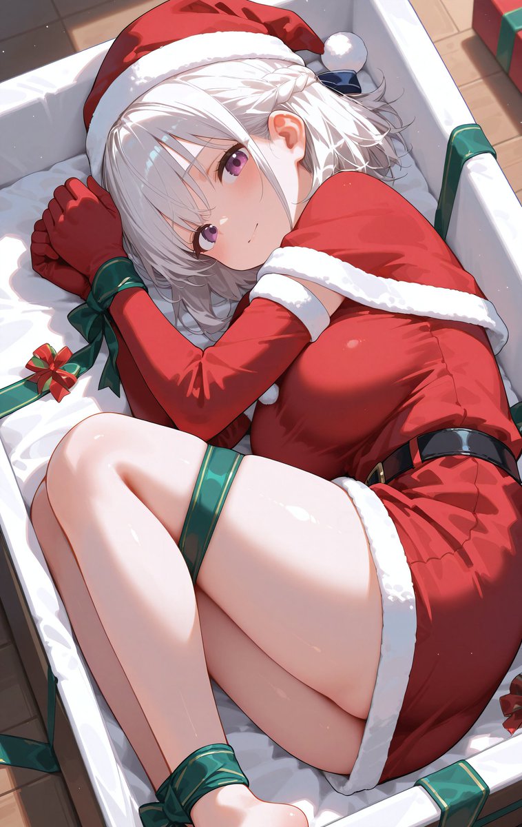 danielasophia78's tweet photo. Envío a domicilio 😏❤️🎁🎅🤶⛄🎄🦌💝🎆🎀❄️✨ #anime #アニメ #animewaifu #animekawaii #animegirl #animewaifu #animeart #waifus #waifuanime #chicaanime #chicaswaifus🤍🤍✨ #navidad #feliznavidad #FelizNavidad2025 #MerryChristmas #anix https://t.co/XBWZkIkWYE