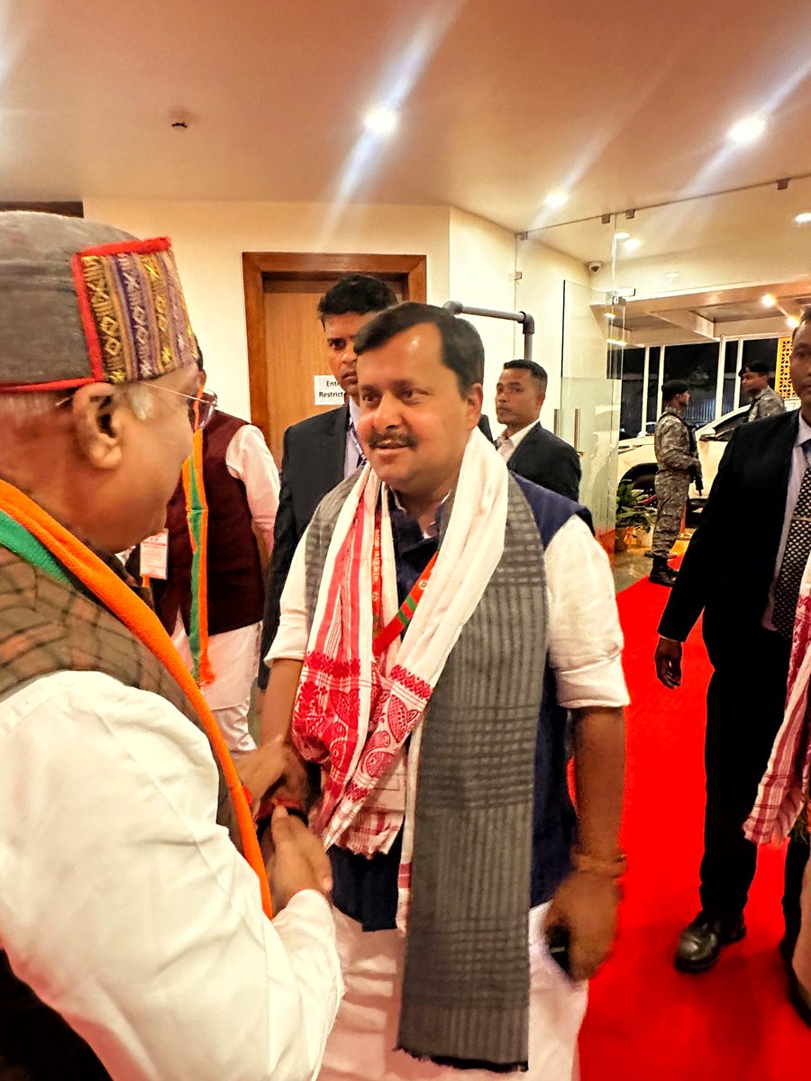 Honoured to welcome Hon'ble National Working President of Bharatiya Janata Party (BJP) Shri Nitin Nabin ji at State Guest House in Guwahati.

<a href="/BJP4India/">BJP</a> 
<a href="/NitinNabin/">Nitin Nabin</a>
