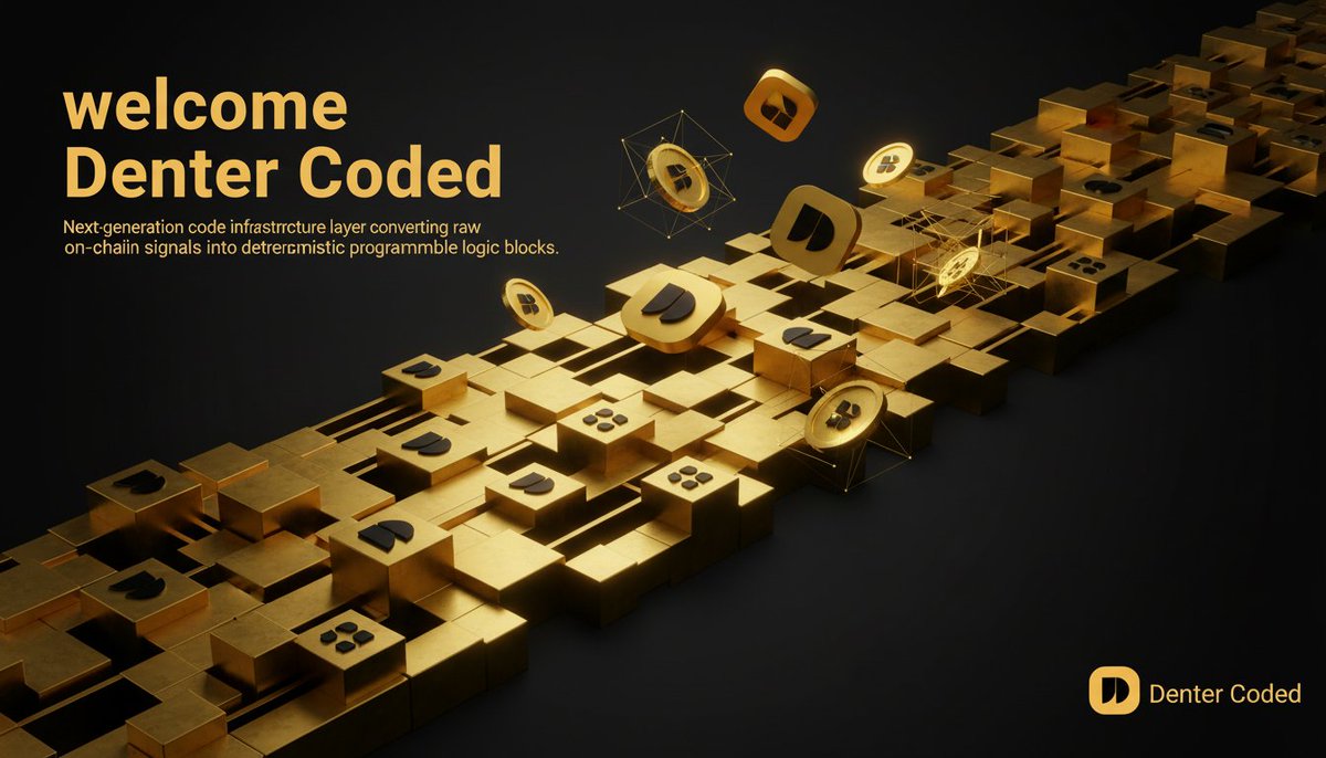 DenterCoded's tweet image. Denter Coded is a programmable on-chain logic infrastructure that compiles raw blockchain data into deterministic, reusable logic units. Built for developers, protocols, and autonomous Web3 systems requiring structured, code-native intelligence.