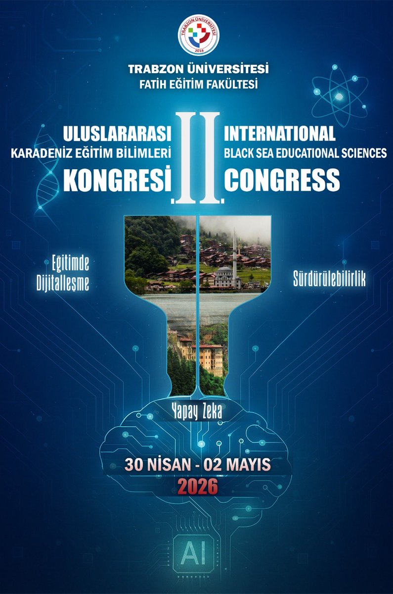 30 Nisan - 2 Mayıs tarihleri arasında Trabzon’da düzenlenecek olan kongremizde katılımlarınızı bekleriz. ukebk.kongresi.org.tr