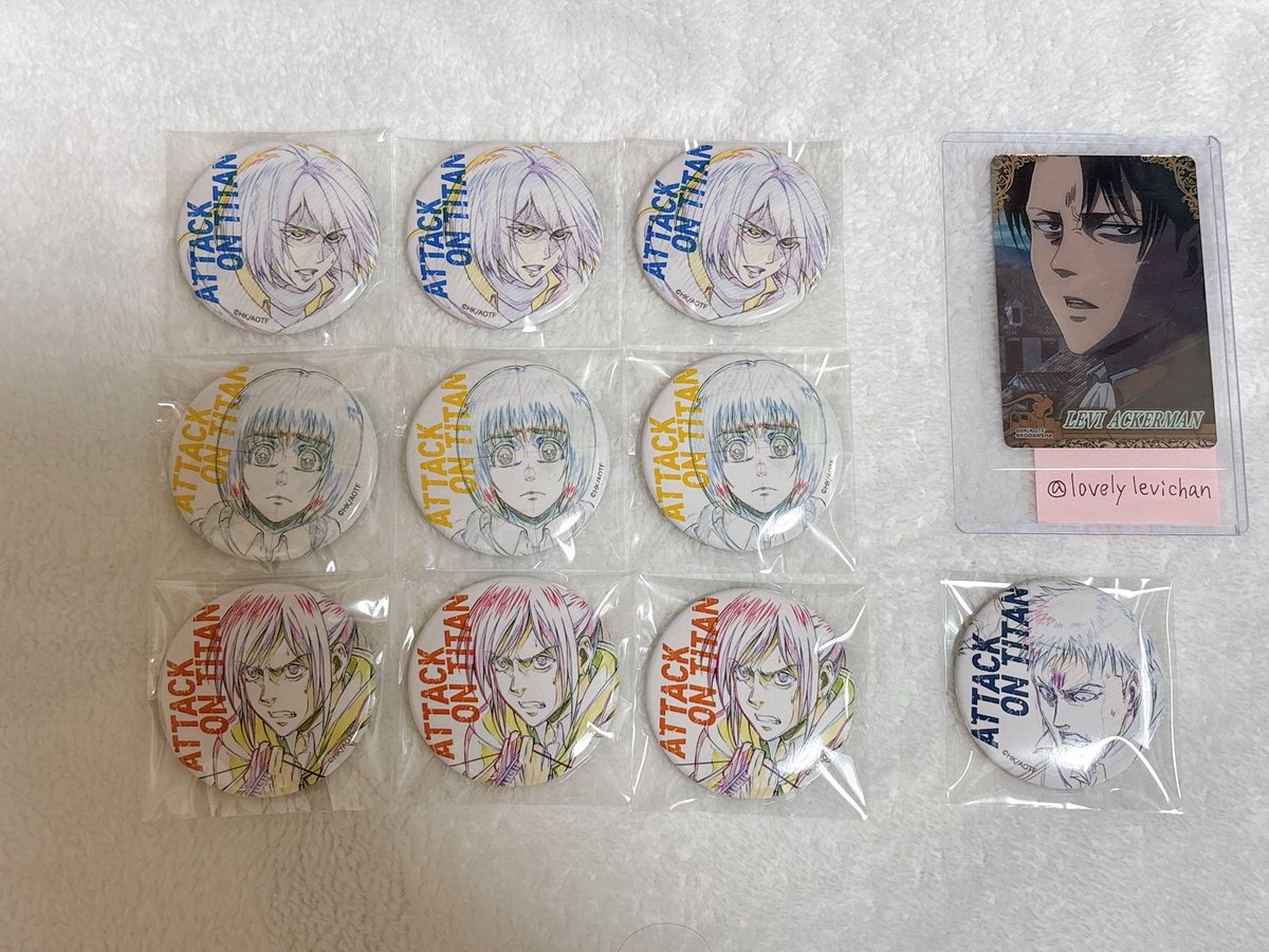 進撃の巨人　ミカサ　缶バッジ　20個　key:prime 進撃の巨人 ミカサ 缶バッジ 20個 key:prime 進撃の巨人 Key:prime 缶