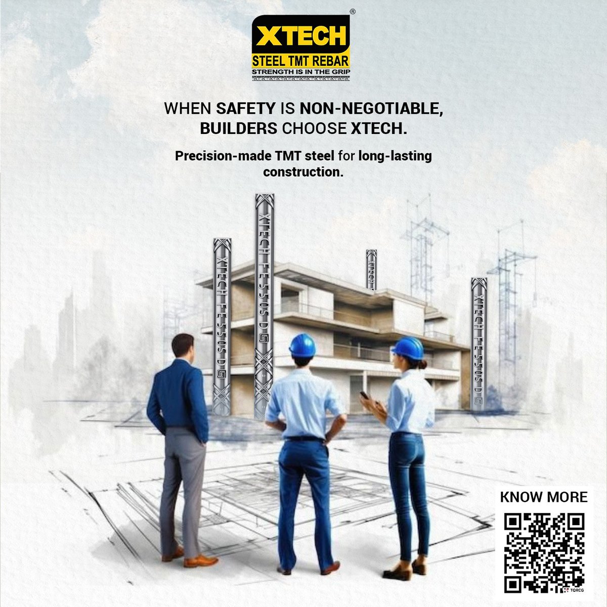 XTechTMTBars's tweet photo. When safety is non-negotiable, every choice counts.
#XTECHTMT delivers consistent strength, superior grip &amp; long-term reliability for modern construction.

📞 70990 77676
📧 info@kdindia.com

#TMTBars #BuildSafe #StrongFoundations #QualitySteel #BuiltToLast #SafeStructures https://t.co/NAu4sVnD6v
