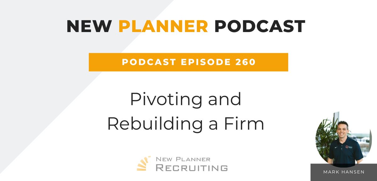 The Latest Episode of the New Planner Podcast is out Now! Ep #260: Pivoting and Rebuilding a Firm with Mark Hansen
bit.ly/3N8vPry