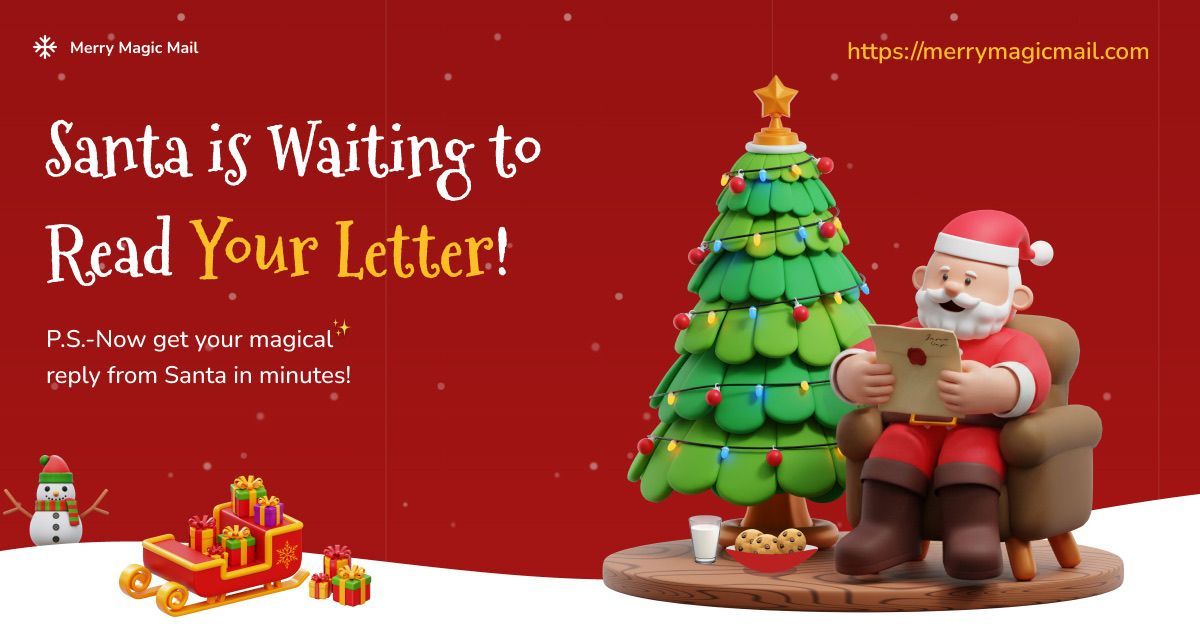 merrymagicmail's tweet photo. Did your child forget to tell Santa something? ✉️

Good news — 🎅 Santa is still reading letters from the North Pole!

Write to Santa here 👉 https://t.co/VJKY2djFBD

Write a magical letter and receive a personalized reply that keeps the #Christmas joy going ❄️

#Santa #ai https://t.co/fDeY41euF4