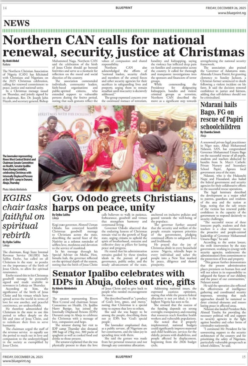 Sen. Dr Ipalibo Harry Banigo (DSSRS) tweet media