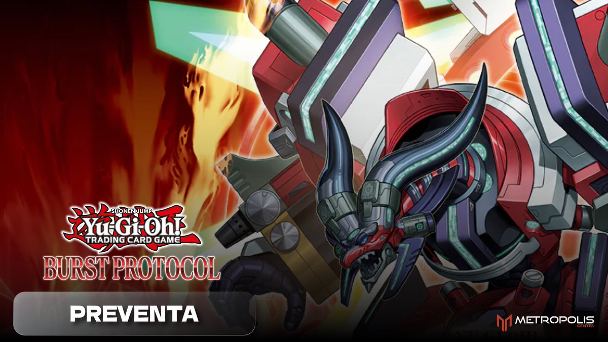 MetropolisCnter's tweet photo. 🚀 Tus cohetes favoritos, tus dragones de enlace y muchas más novedades en #Burstprotocol
➡️ La primera expansión de 2026 de #yugioh apunta maneras.
📱Resérvala ya aquí: https://t.co/PJ2BMPUtfE https://t.co/1FimiGHvlU