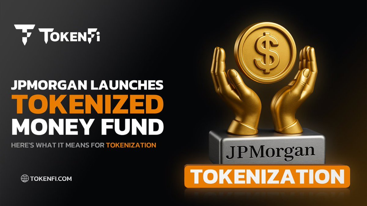JPMorgan is no longer experimenting with blockchain. It just launched a tokenized money-market fund on Ethereum, signaling that tokenization is officially entering real financial infrastructure.

Learn more in TokenFi's latest blog 📰👇

blog.tokenfi.com/jpmorgan-launc…