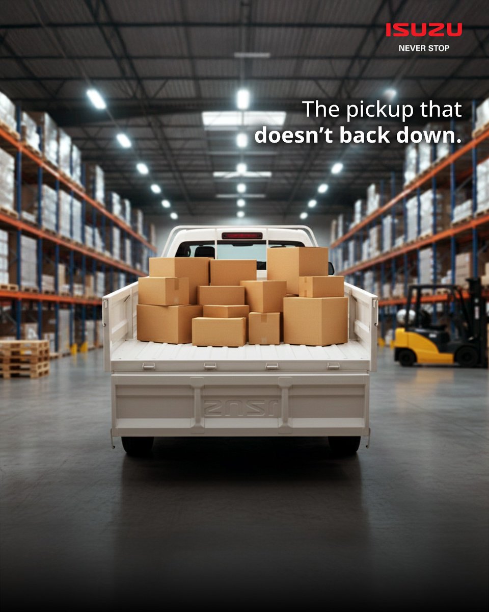 ISUZUHyderabad's tweet image. Designed for the grind, built for the haul—the ISUZU D-MAX R-CAB delivers without hesitation, no matter how tough the challenge. 
Call: 9848630004. Visit - bit.ly/33PsbJq
#MahavirISUZU #Dmax #Regularcab #ISUZUdmax #Rcab #ISUZU #ISUZUneverstop #ISUZUmotorsIndia