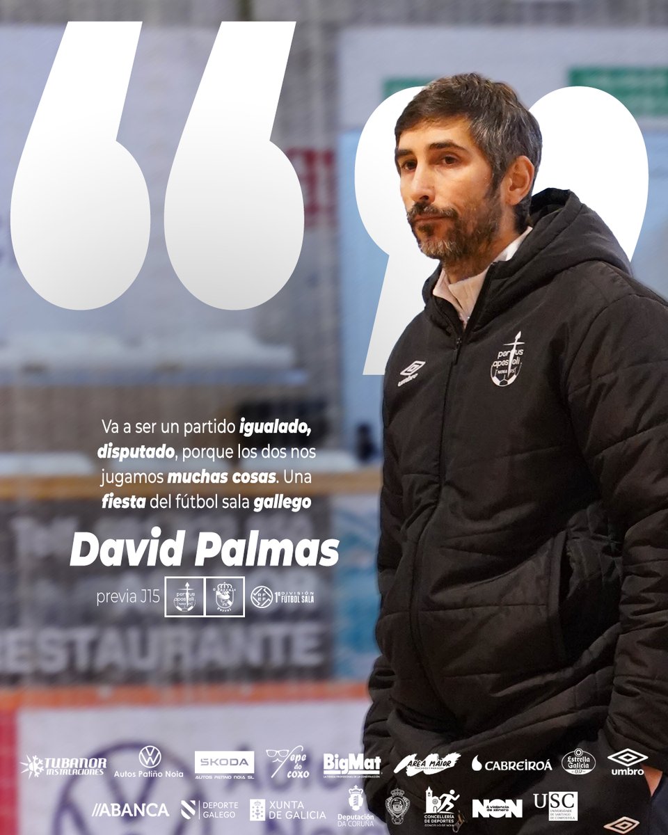 NoiaFutbolSala's tweet image. 🎙️ O #NoiaPAFSOParrulo está cada vez máis preto. Fala sobre o derbi o míster noiés, @davidpalmas5!

🗣️ youtu.be/JXh5TNzNRGA

🗓️⏰ Sábado 27 · 18:30h
🎟️ noiafs.compralaentrada.com/eventos*
📺 LALIGA+

*Entradas esgotadas a expensas de posibles liberacións de abonados.