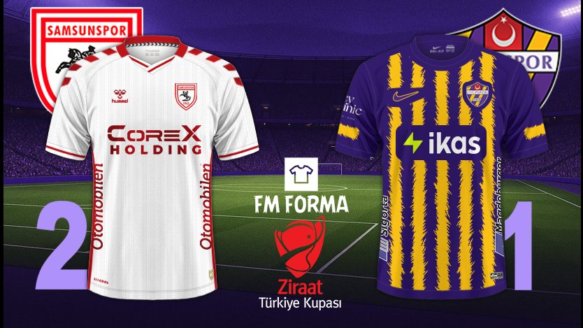 FmForma's tweet image. 🏆Ziraat Türkiye Kupası
🗓24.12.2025
⏱20:30
📅B Grubu
🏟Samsun Yeni 19 Mayıs Stadyumu
⚽️#Samsunspor 2️⃣🆚#İkasEyüpspor 1️⃣