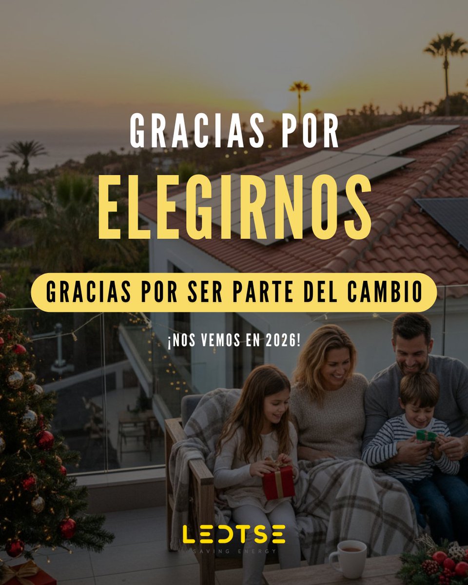 En LEDTSE, cerramos este año con la mirada puesta en la eficiencia. Queremos agradecer a cada cliente que ha apostado por la ingeniería de precisión para tomar el control de su energía.

¡Nos vemos en 2026!