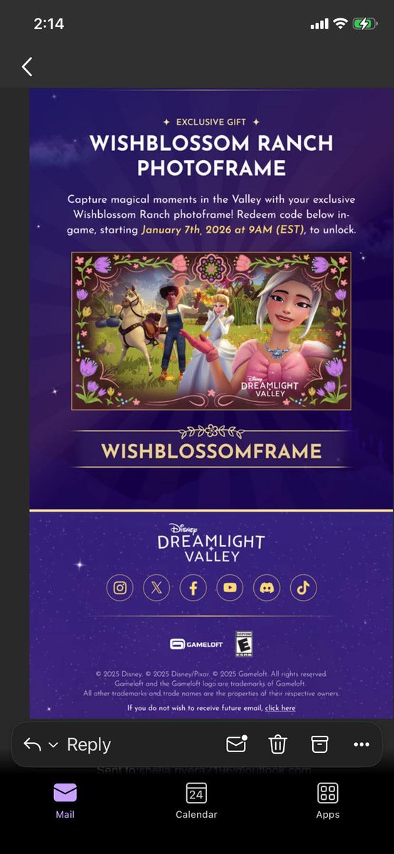amycollects's tweet photo. New frame redemption! 🌼 🌷🪷🌸

January 7th Use code WISHBLOSSOMFRAME 🌸

#DDLV #disney #DisneyDreamlightValley https://t.co/4ra8SLnDCx