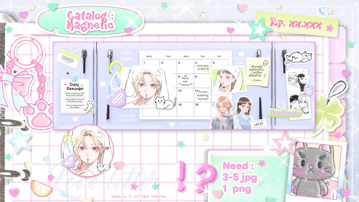 zesnin's tweet image. 🍮 Any interaction are cherished! ⠀ 

Hemlo — 🍀 Noan mau ngenalin tiga anak adopsi baru, beserta setup yang akan aku pakai kedepannya. Kalau ada yang kurang aman kindly reach me through DM yaa! Much appreciated &amp;lt;𝟑

{ #zonauang }