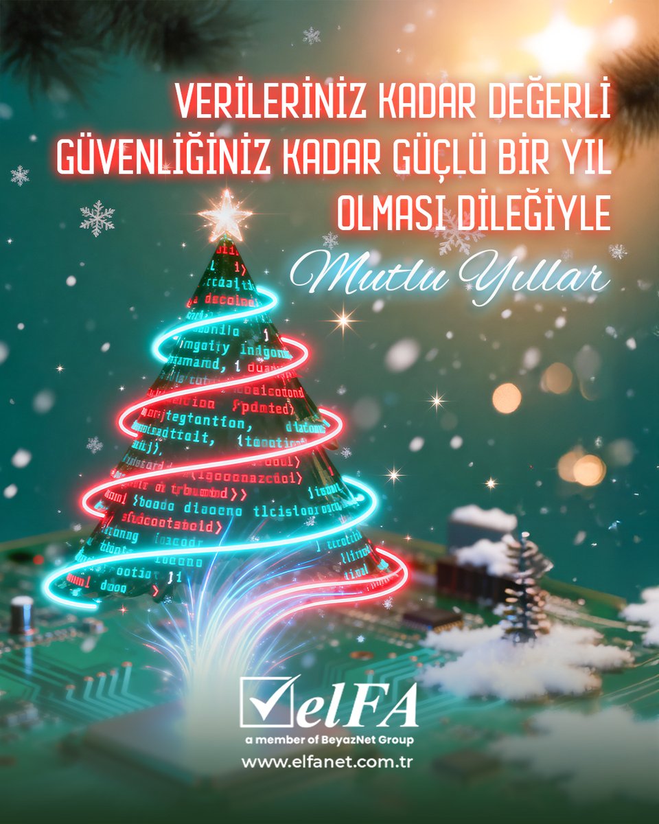 Verileriniz kadar değerli, güvenliğiniz kadar güçlü bir yıl olması dileğiyle…

Yeni yılınız kutlu olsun!

#yeniyl #mutluyıllar