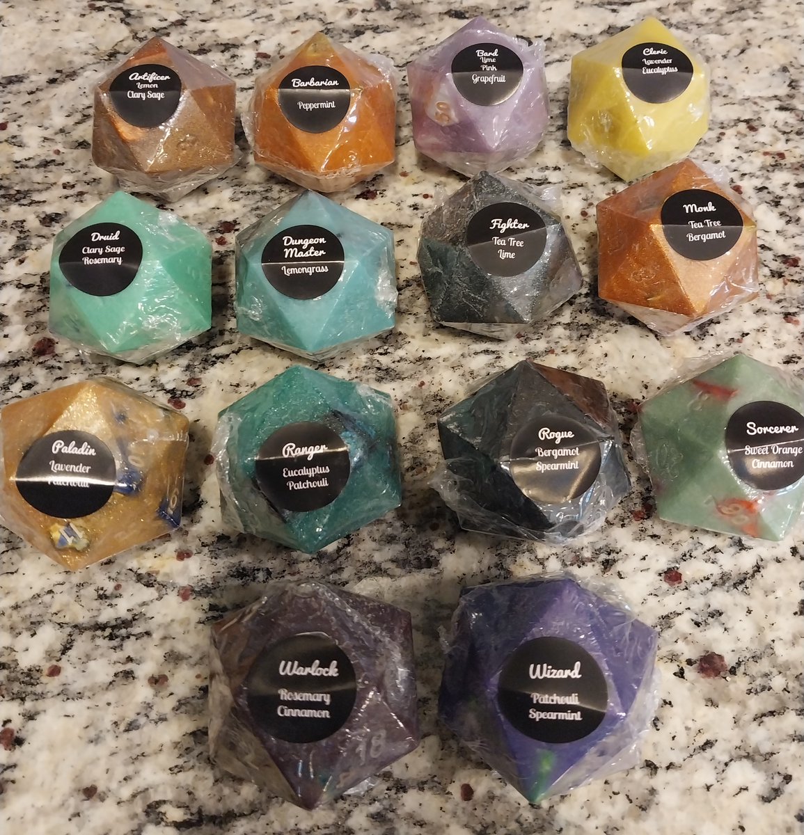 DMExavour's tweet image. The big Holiday is over, but that doesn't mean the shop has slowed down! We've got a fresh stock of all 14 d20 soap classes, ready to ship today! Stop by and have a look for yourself.

etsy.com/shop/DMExavour…