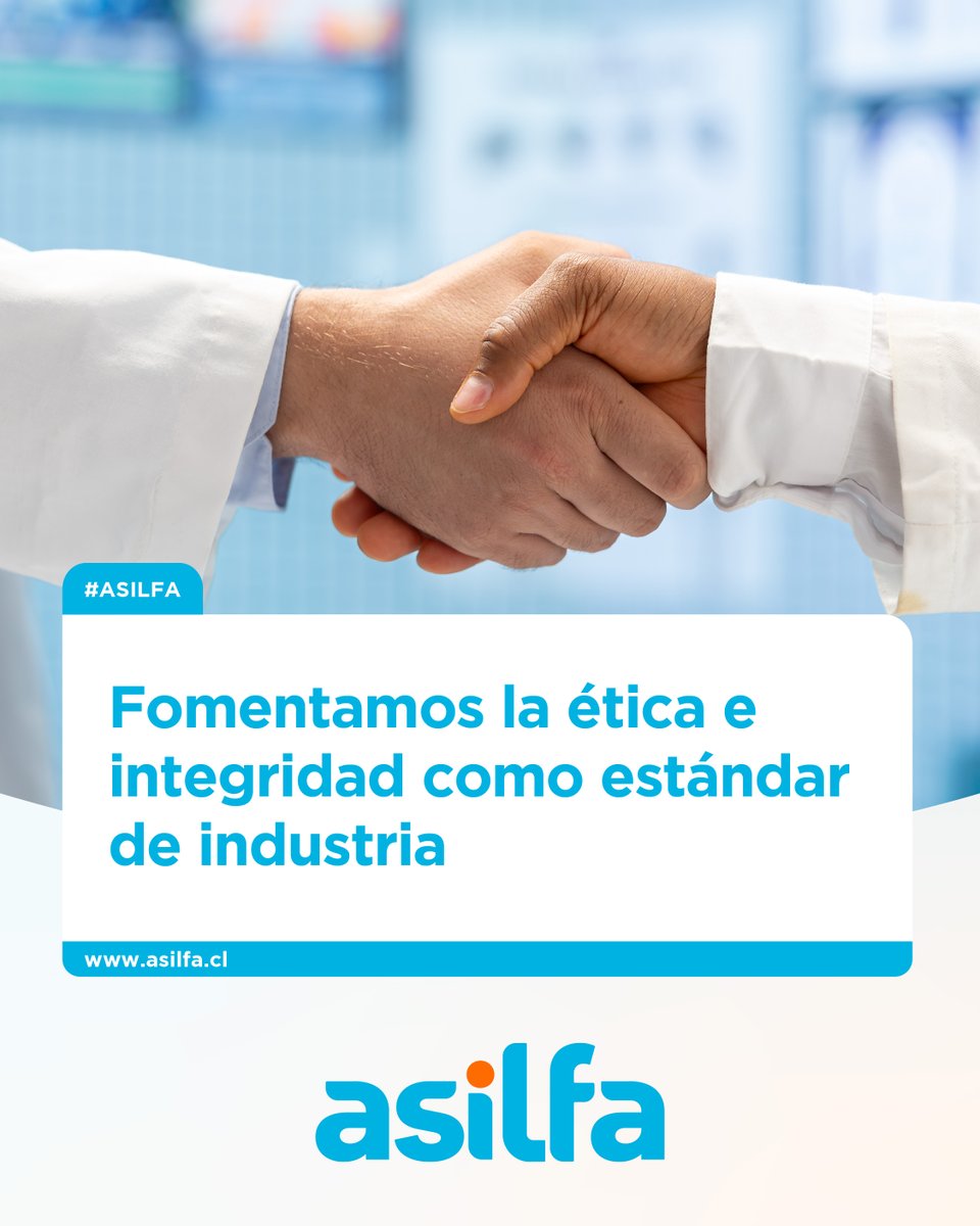 La #integridad se demuestra con reglas claras y cumplimiento.

En ASILFA promovemos conducta ética y competencia profesional y comercial en la relación de nuestros #laboratorios #farmacéuticos asociados con público, autoridades e instituciones. 

Más en asilfa.cl