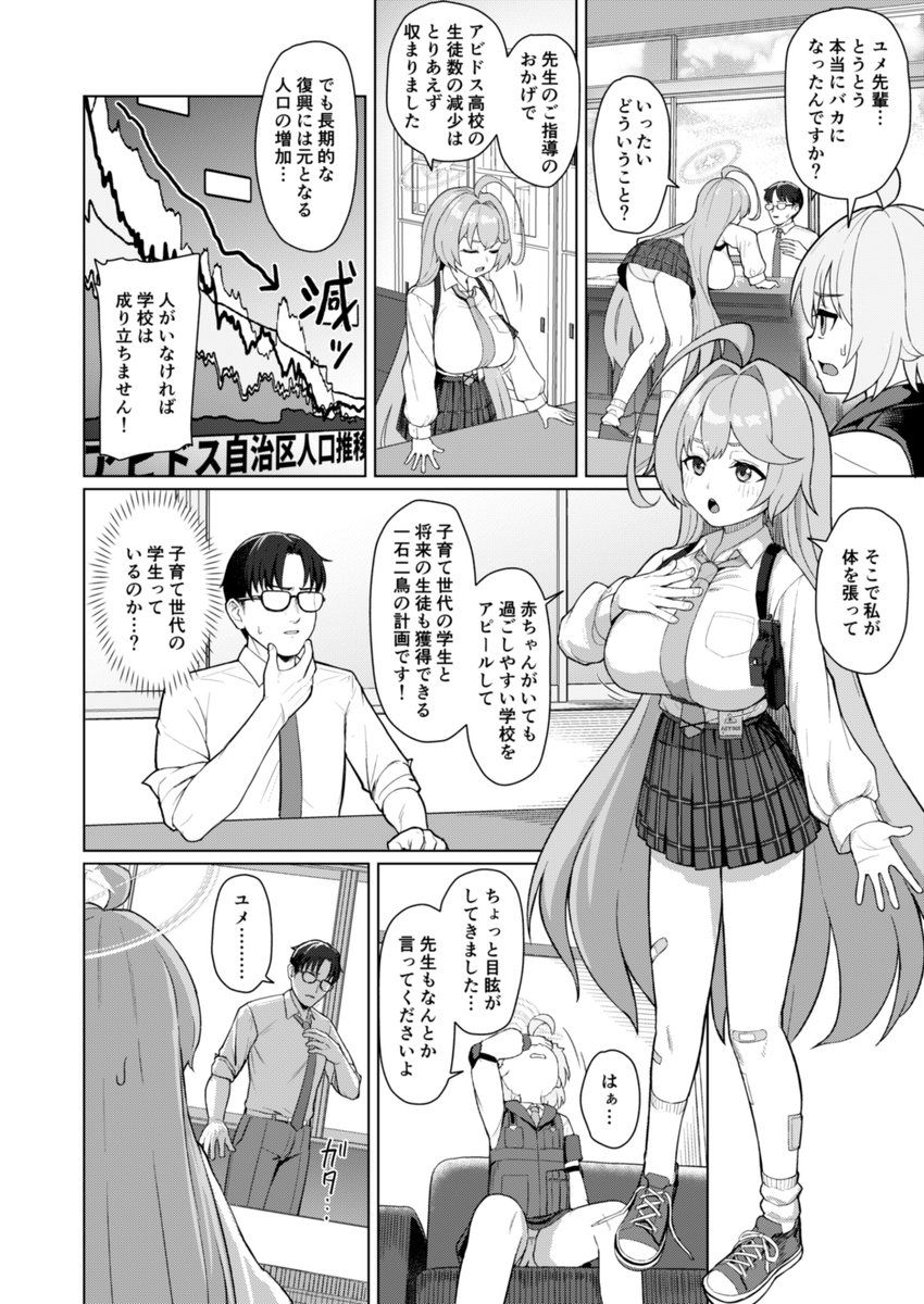 C107 1日目 東5ホールハ-16b「CrowView」で頒布予定の新刊『ユメの中で(先行版)』36P 500円 です。
ユメ先輩といっしょにアビドス復興のために人口増やす話。
先行版なので特に委託とかないです。btもない……
一段落してるので単体でも問題なく読めるはず
(1/3) 