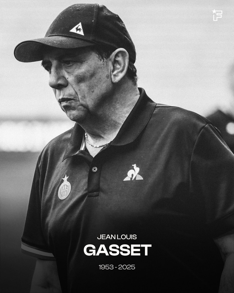 Le football français perd aujourd’hui l’une de ses figures respectées. 🕊️🇫🇷

Jean-Louis Gasset s’est éteint ce vendredi à l’âge de 72 ans. Entraîneur reconnu, homme de terrain et de transmission, il a marqué plusieurs générations par sa rigueur, sa passion et son engagement. 😪🖤