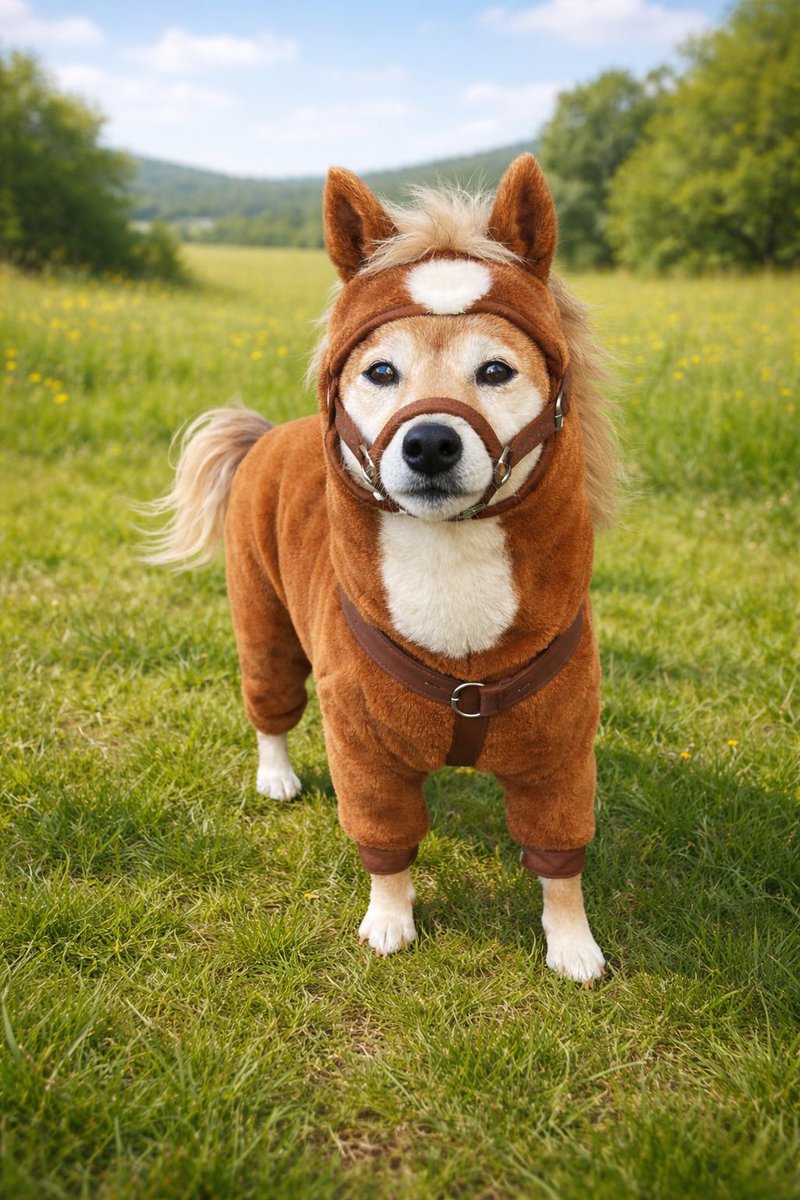 年賀状用にAIに馬に加工してもらったんだけど、思ってたんと違った