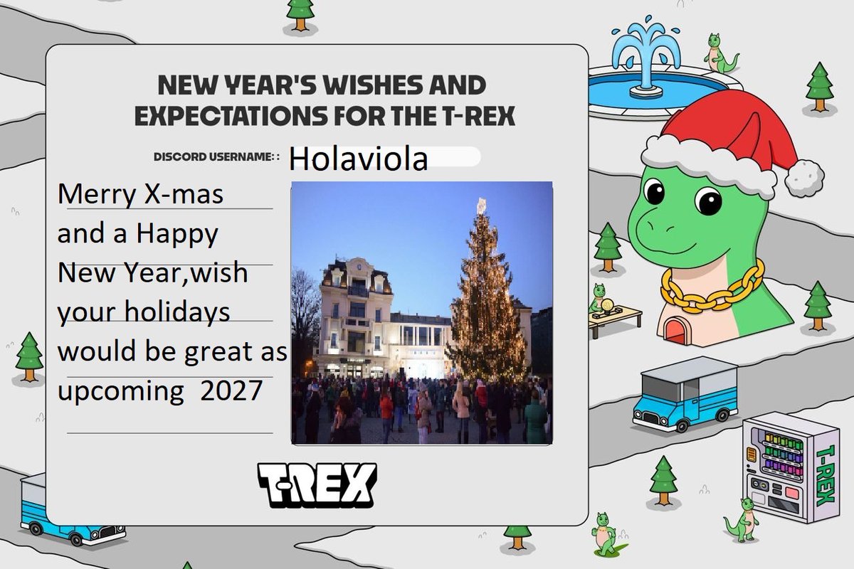 oleksandro50978's tweet photo. Merry X-mas and a Happy New Year friends @CeholiaKarolina @YuliiaLemba  @TREX_chain  #REXmas https://t.co/En93fkozr9