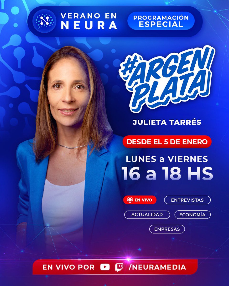 🚨 Último episodio de #Argenplata de 2025 hasta el 5/1 de 2026 desde las 16 horas por <a href="/neuramedia/">Neura</a> 
👇🏻📱
youtube.com/live/MnKG0o3Vz…