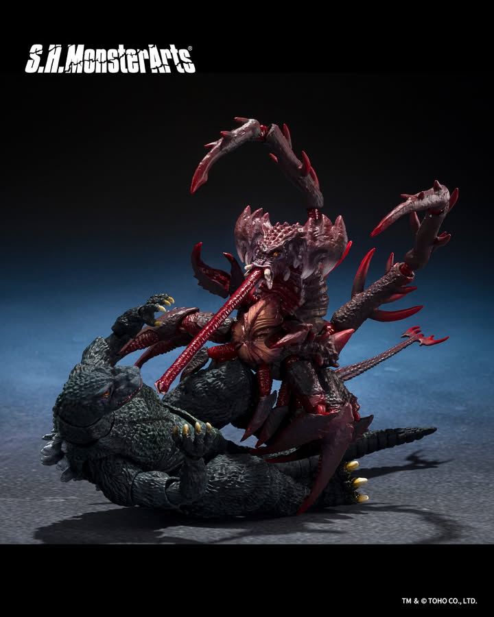 S.H. MonsterArts Godzilla Jr. and Destroyah Evolution Set Preview toyark.com/2025/12/26/s-h… #toyark #actionfigures