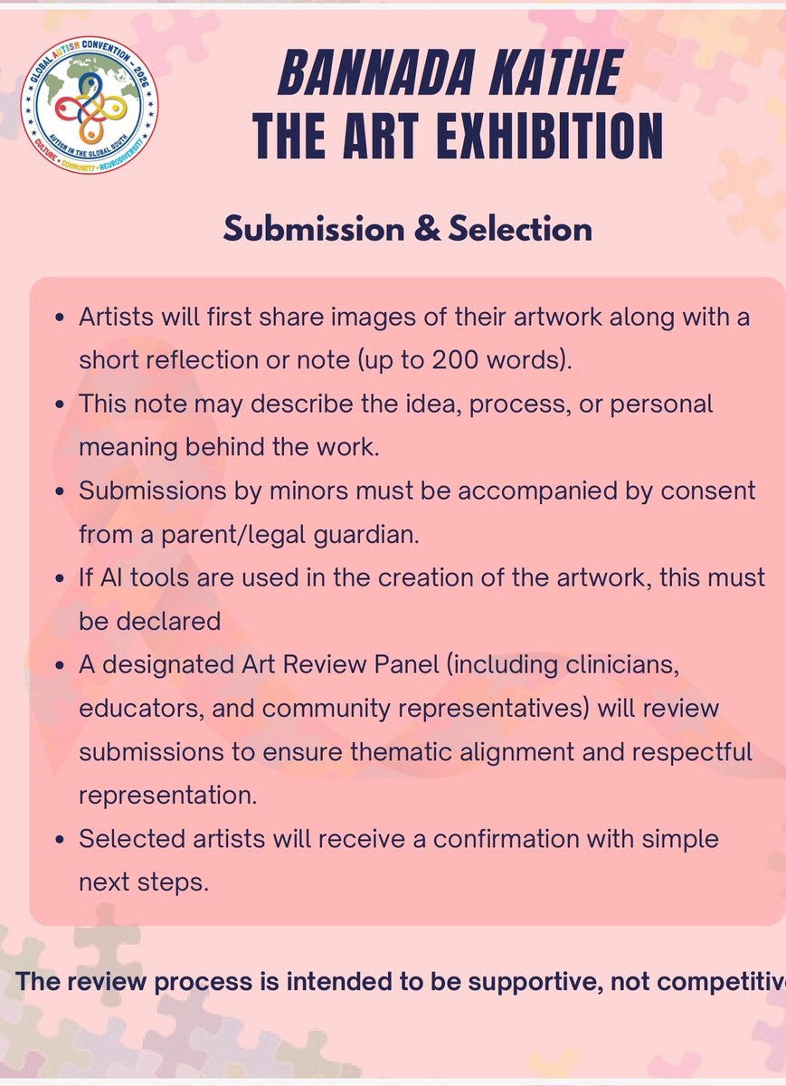 GACIndia2026's tweet photo. 2/2 This exhibition celebrates authenticity, lived experience, and creativity as communication

Authenticity not technical perfection that matters 

 Selected works will be exhibited during GAC 2026

Submission by:* Jan 15, 2026, Exhibition as part of the GAC 2026 (21-25 January. https://t.co/heNhGWv3Cy
