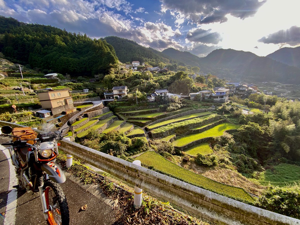 地田 ツーリングマップル2026読者投稿 県道18号を走りに行ったら 素敵な棚田