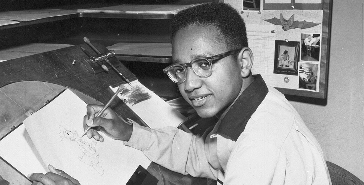 UncleWalt1971's tweet image. The first African American animator at the Disney Studios was Floyd Norman, who started as an in-betweener at Disney in the 1950s. He became a full-time animator in time to work on “Sleeping Beauty” in 1957 and also worked on “101 Dalmatians” and “Jungle Book.” He quit Disney…