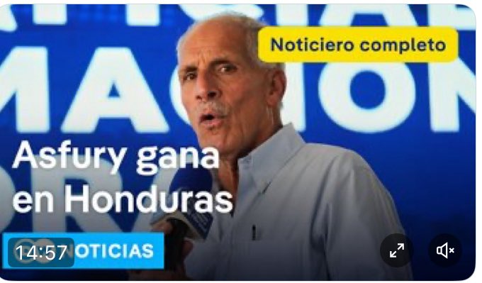 Luego de un larguísimo y complejo escrutinio, casi 2 semanas después de la elección es proclamado Presidente de Honduras el ex-Alcalde capitalino Tito Asfura, conocido popularmente como #papialaorden. Se trató de un resultado sorpresivo en verdad (1/2)